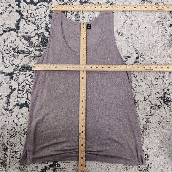 Cynthia Rowley Women's 100% Linen Tunic Tank Top Size Medium Rose Pink Summer - Picture 7 of 10